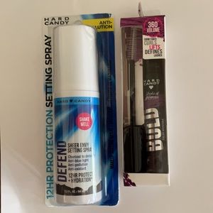 Hard Candy Setting Spray & Bold Color Mascara Pair